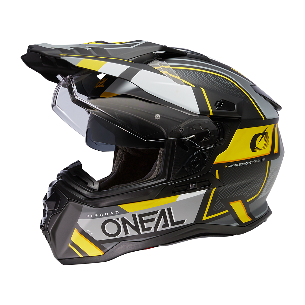 D-SRS Helm SQUARE black/gray/neon yellow