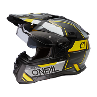 D-SRS Helm SQUARE black/gray/neon yellow 