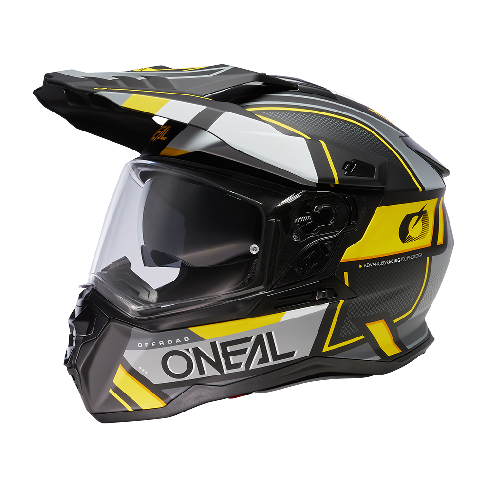 D-SRS Helm SQUARE black/gray/neon yellow