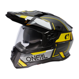 D-SRS Helm SQUARE black/gray/neon yellow