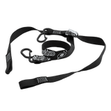 DE LUXE Soft Hook Tie Downs LOGO black (2pcs)