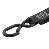 DE LUXE Soft Hook Tie Downs LOGO black (2pcs)