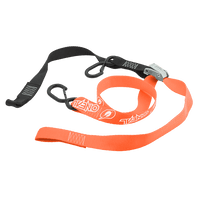 DE LUXE Soft Hook Tie Downs LOGO orange (2pcs) 
