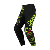 ELEMENT Pantalon ATTACK noir/jaune fluo