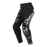 ELEMENT Pantalon ATTACK noir/blanc