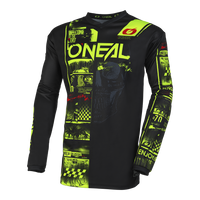 Maglia ELEMENT ATTACK nero/giallo neon