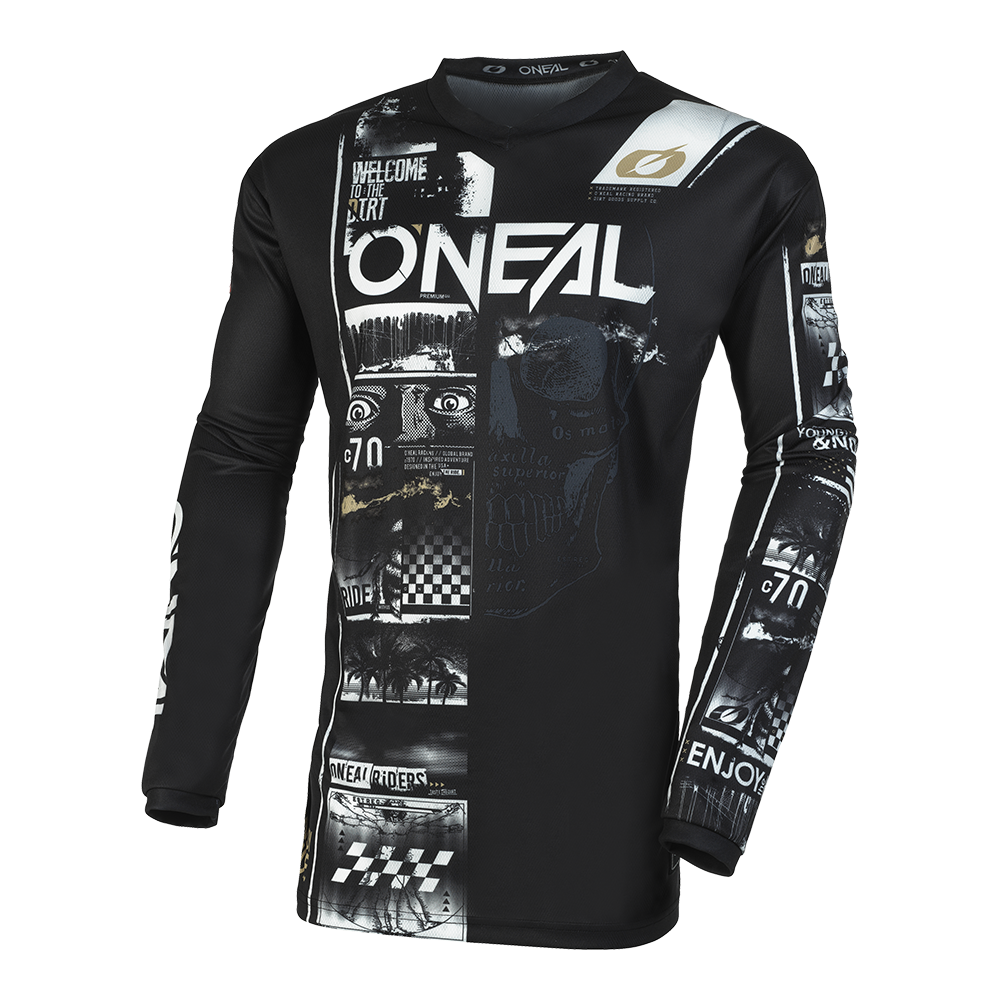 ELEMENT Jersey ATTACK black/white