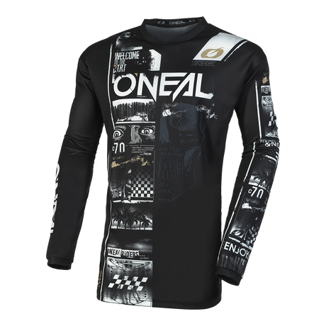 ELEMENT Jersey ATTACK black/white