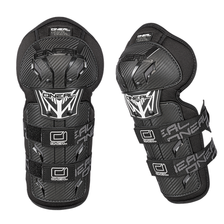 PRO III Carbon Look Knie- und Schienbein-Protektor black