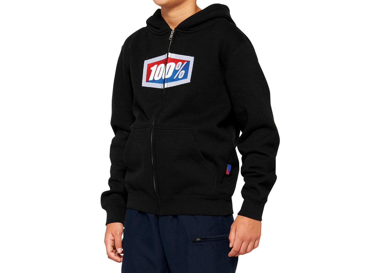 Official Youth Zip Hoody - black