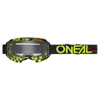 B-10 Goggle ATTACK black/neon yellow - clear 