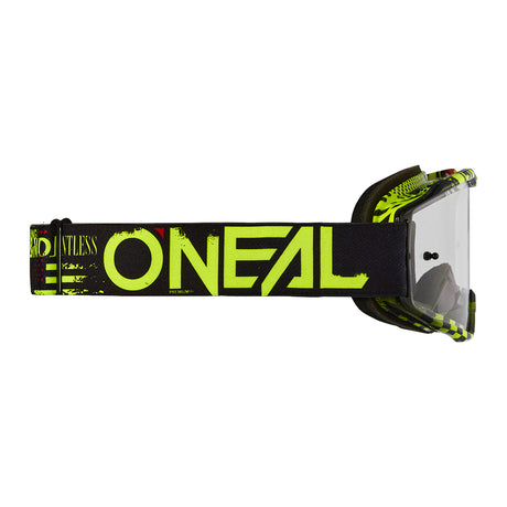 B-10 Goggle ATTACK black/neon yellow - clear