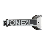 B-10 Goggle DUPLEX gray/white/black - silver mirror