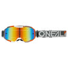 B-10 Goggle DUPLEX white/gray/orange - radium red 