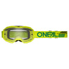 B-10 Goggle SOLID jaune fluo - clear