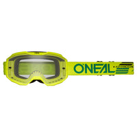 B-10 Goggle SOLID jaune fluo - clear