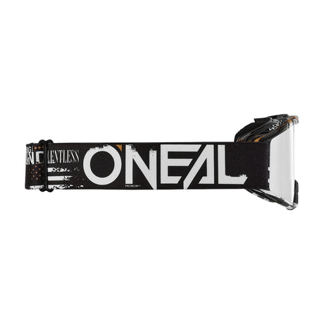 B-10 Youth Goggle ATTACK black/white - silver mirror