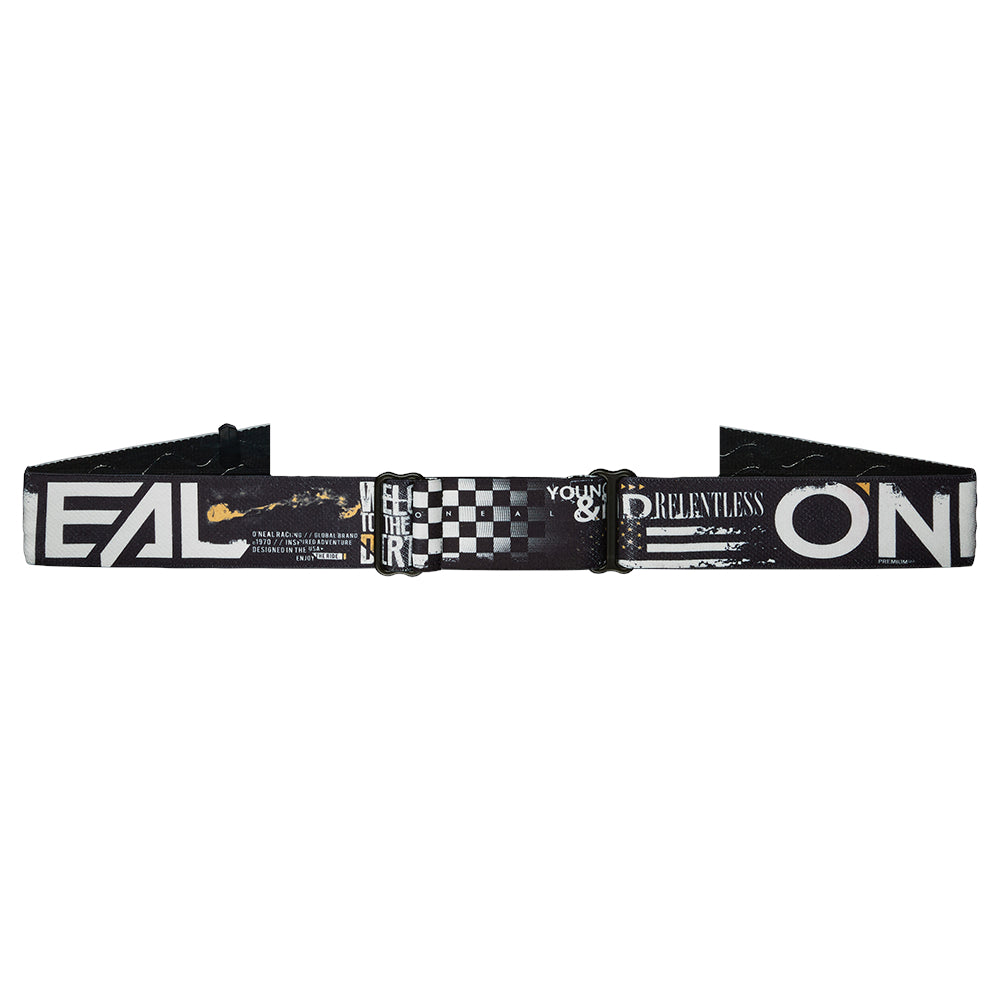 B-10 Youth Goggle ATTACK black/white - silver mirror