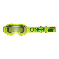 Máscara B-10 Youth SOLID amarillo neón - transparente