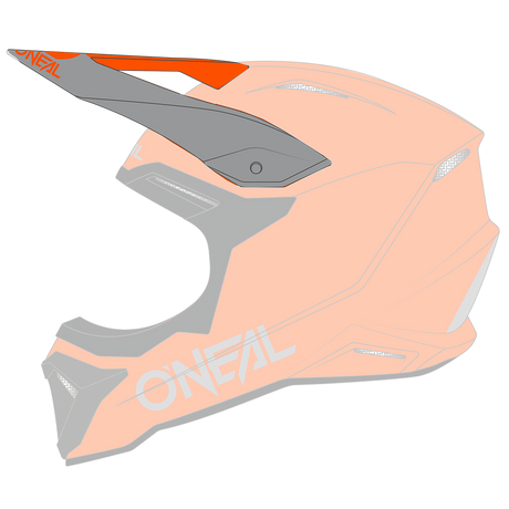 Visor 1SRS Helm SOLID orange