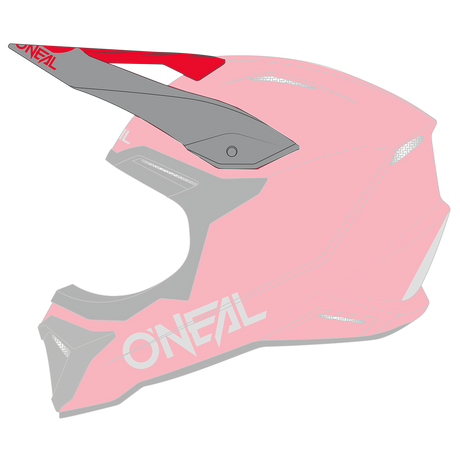 Visor 1SRS Helm SOLID red