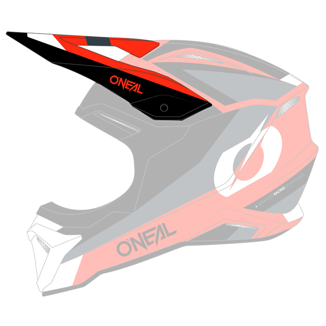 Visor 1SRS Youth Helm STREAM black/red