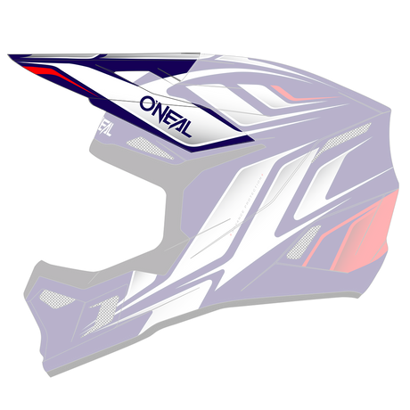 Visor 3SRS Helm VERTICAL blue/white/red