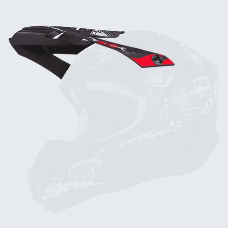 Visor 5SRS Polyacrylite Helm HR black/red