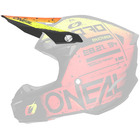 Visor 5SRS Polyacrylite Helm SCARZ black/red/yellow