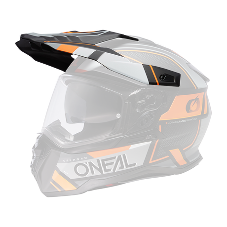 Visor D-SRS Helm SQUARE black/gray/orange
