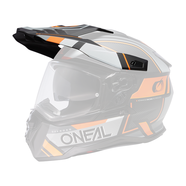 Visor D-SRS Helm SQUARE black/gray/orange
