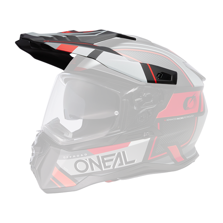 Visor D-SRS Helm SQUARE black/gray/red