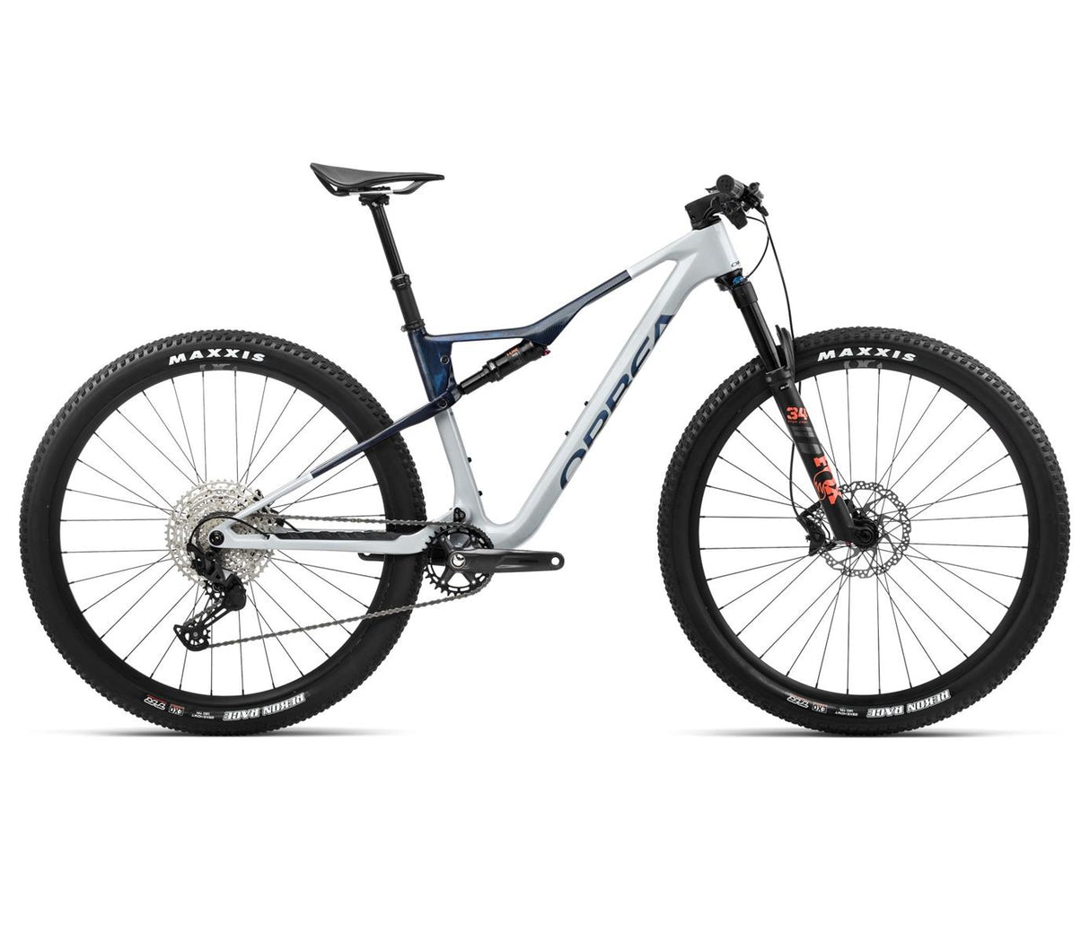 OIZ M30 Halo Silver - Blue Carbon View (Gloss)