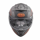 Integralhelm Devil EL 93 BM - grau-schwarz-rot