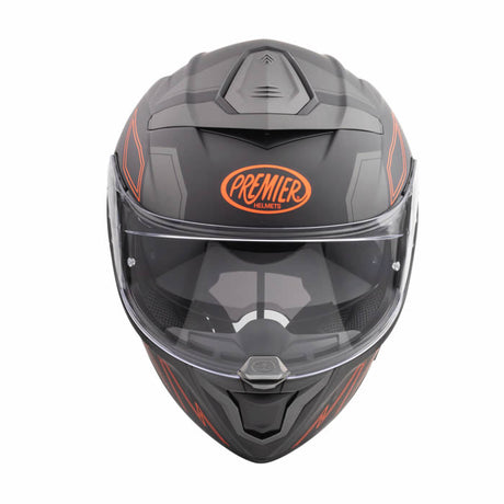Integralhelm Devil EL 93 BM - grau-schwarz-rot