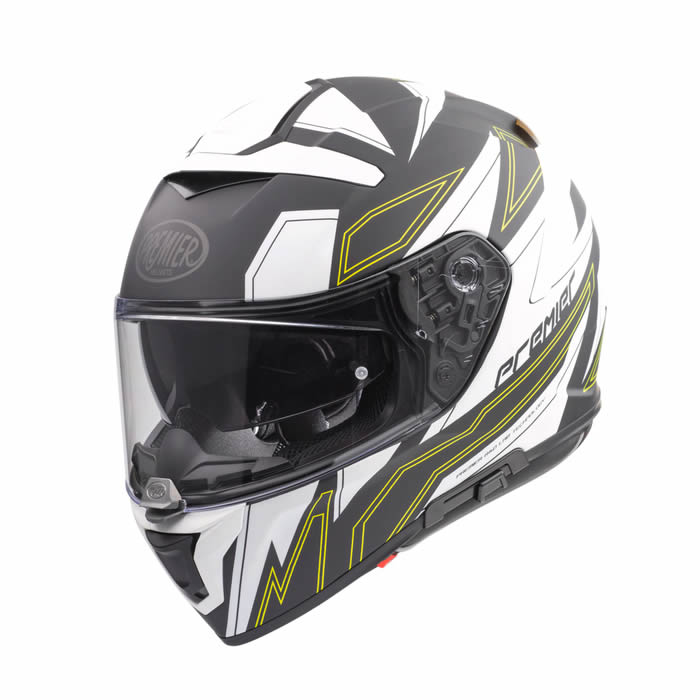 Integralhelm Devil EL Y BM - weiss-schwarz-gelb