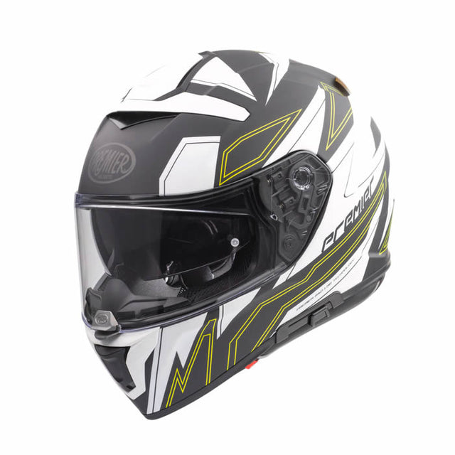 Integralhelm Devil EL Y BM - weiss-schwarz-gelb