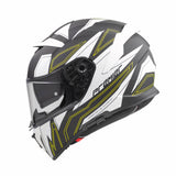Integralhelm Devil EL Y BM - weiss-schwarz-gelb