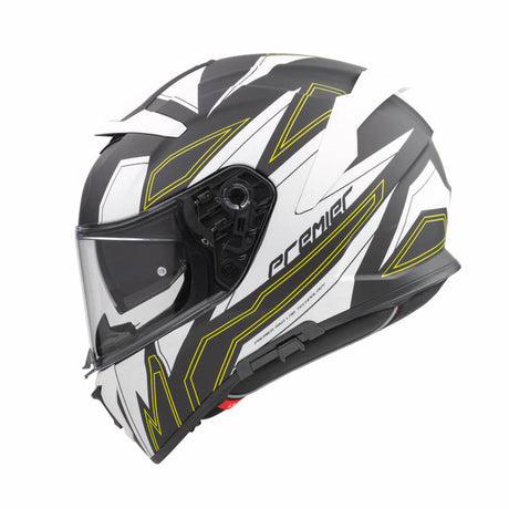 Integralhelm Devil EL Y BM - weiss-schwarz-gelb
