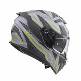 Integralhelm Devil EL Y Grey BM - grau-schwarz-gelb