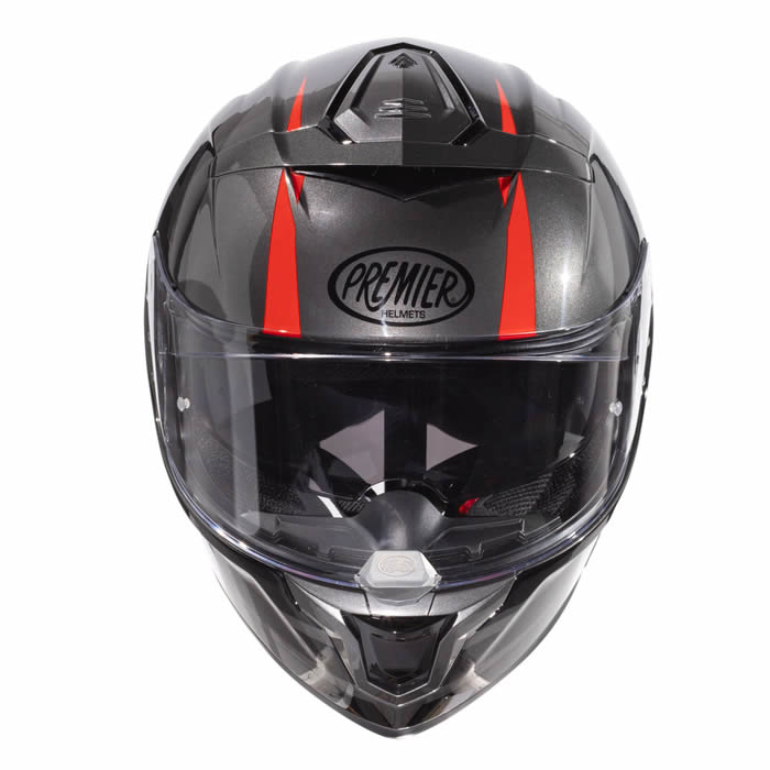 Integralhelm Devil GT 17 - grau-schwarz-rot