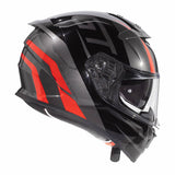 Integralhelm Devil GT 17 - grau-schwarz-rot