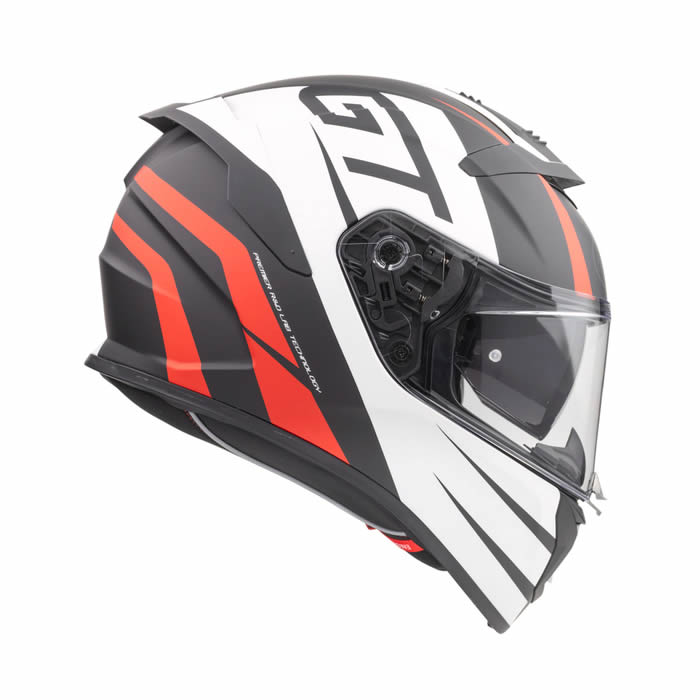 Integralhelm Devil GT 92 BM - schwarz-weiss-rot