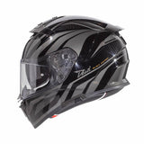Integralhelm Devil PR 9 BE - grau-schwarz