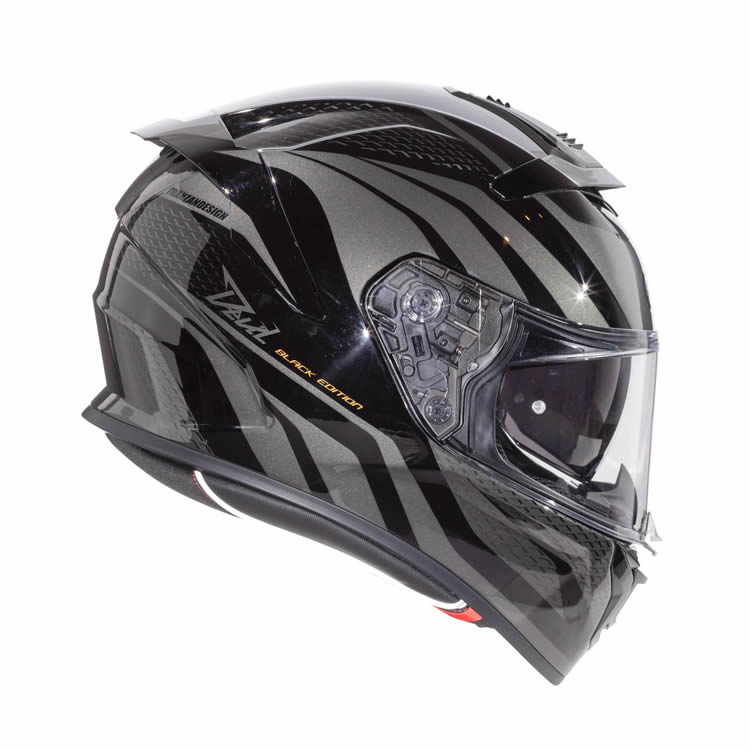 Integralhelm Devil PR 9 BE - grau-schwarz