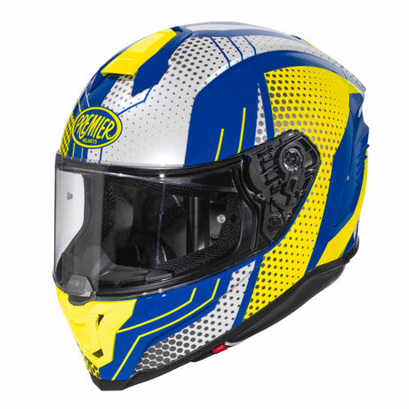 Integralhelm Hyper BP 12 - blau-gelb-weiss