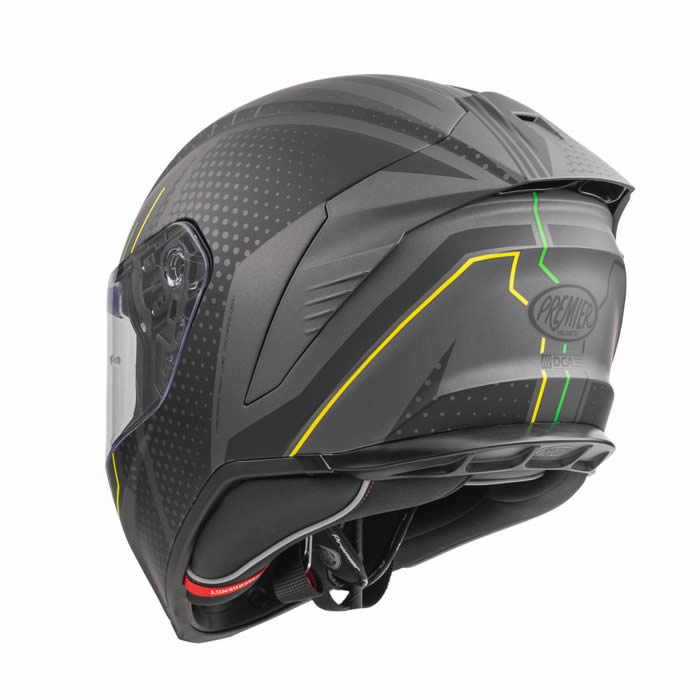 Integralhelm Hyper BP 6 BM - schwarz-gelb-grün