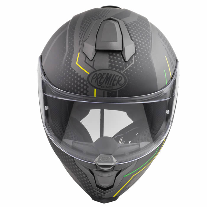 Integralhelm Hyper BP 6 BM - schwarz-gelb-grün