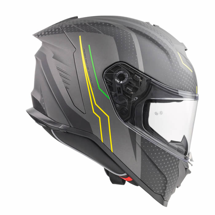 Integralhelm Hyper BP 6 BM - schwarz-gelb-grün