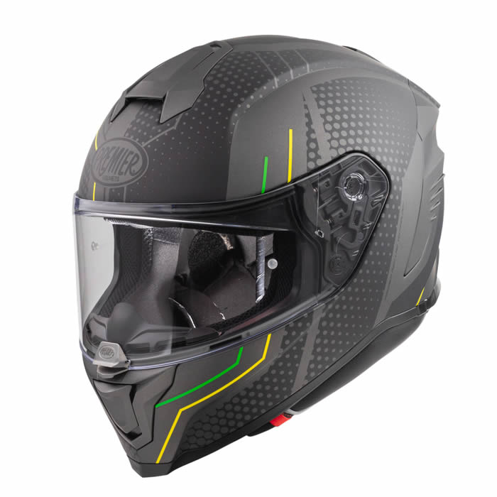 Integralhelm Hyper BP 6 BM - schwarz-gelb-grün